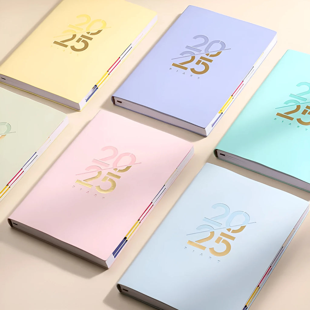 A5 faux leather daily planner in multiple colours with 150 sheets of Dorian paper