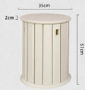 Stackable round metal dining stool in modern simplicity design with four colour options