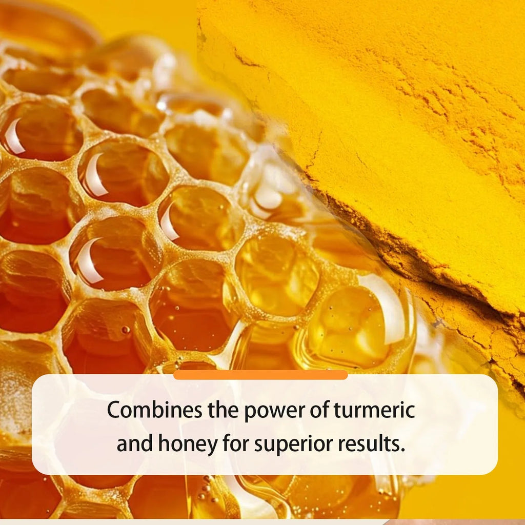 30ml bottle of turmeric honey essential oil with neutral packaging for facial beauty treatment