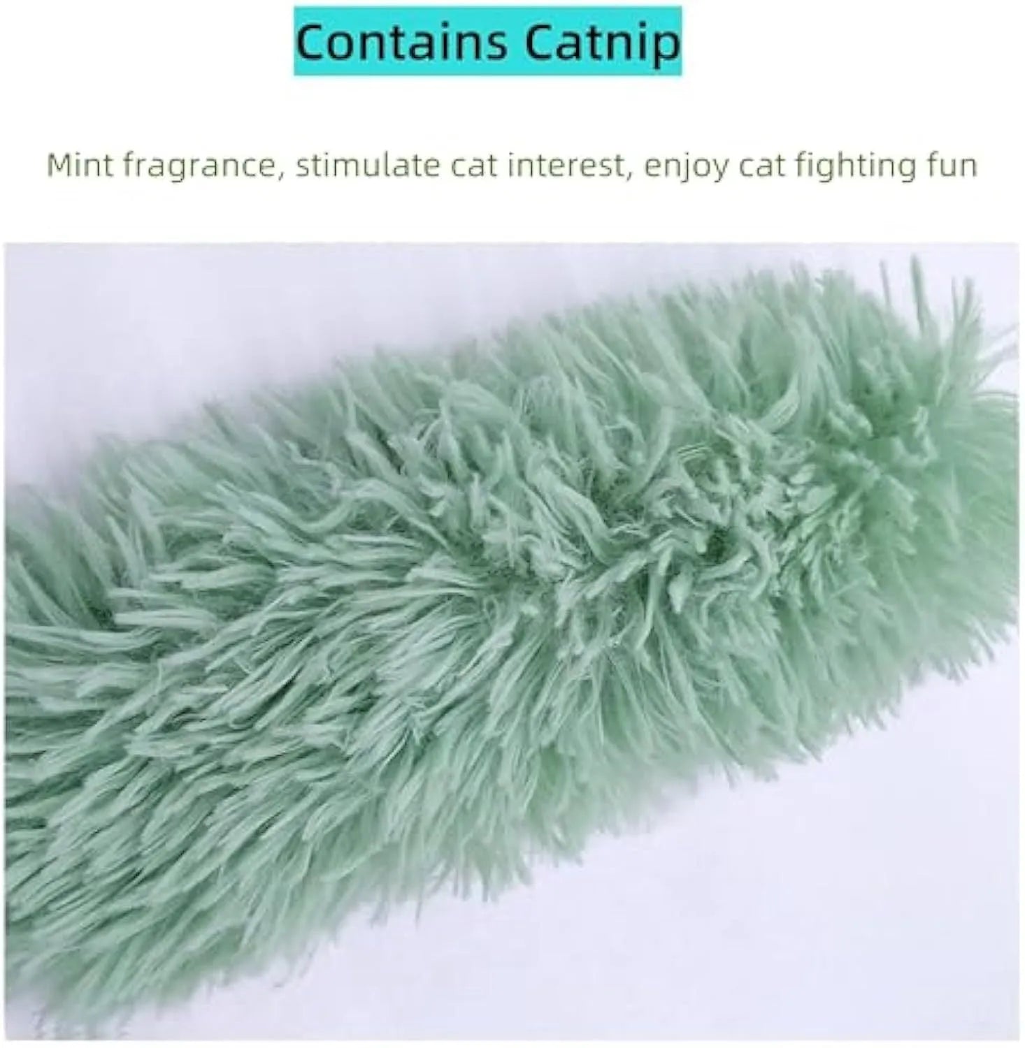 Interactive plush cat toy with crinkle sound and natural catnip filling in assorted colours
