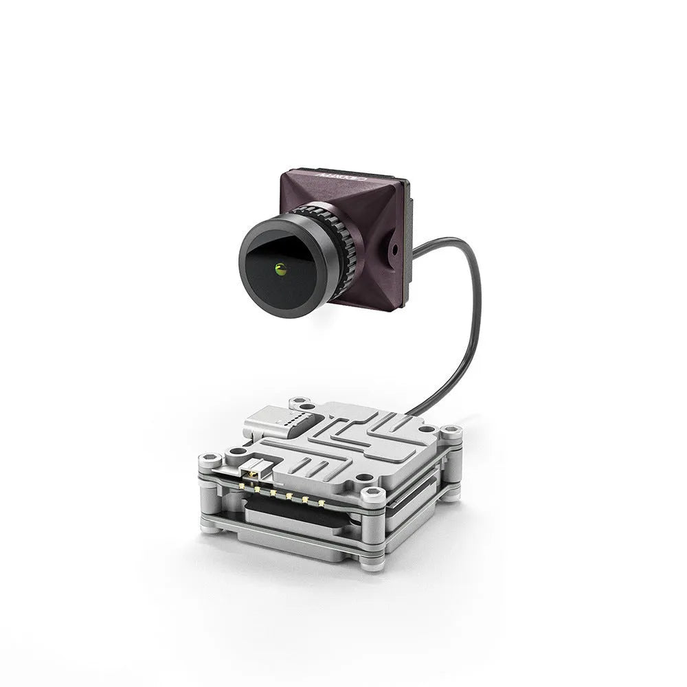 Silver Caddx ADAPTS DJI FPV digital transmission unit with included screws, spacers, and wires.