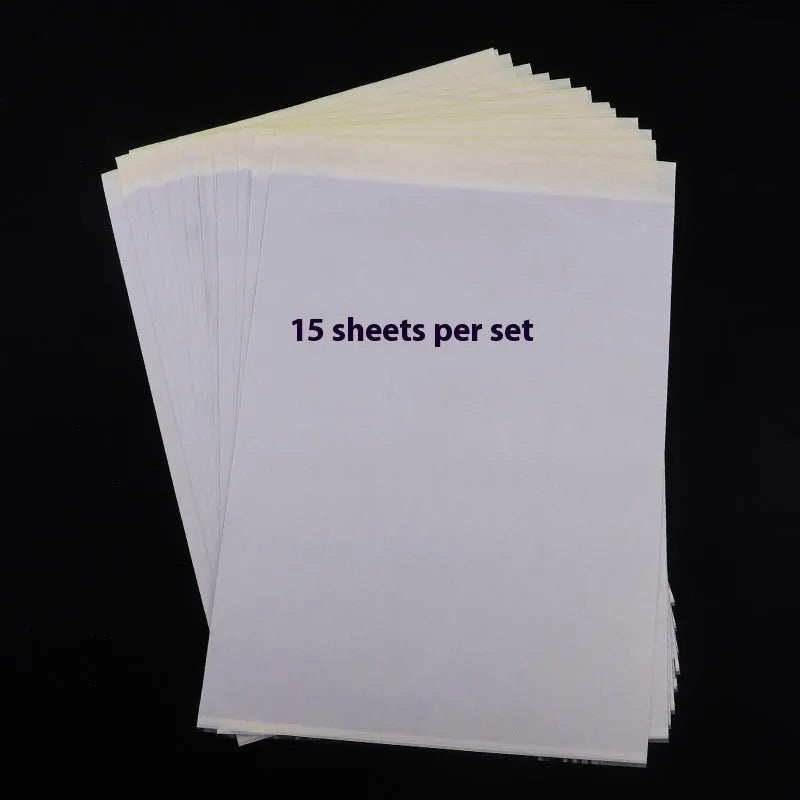 A4 tattoo transfer paper with hand drawing lines and transfer gel for stencil creation