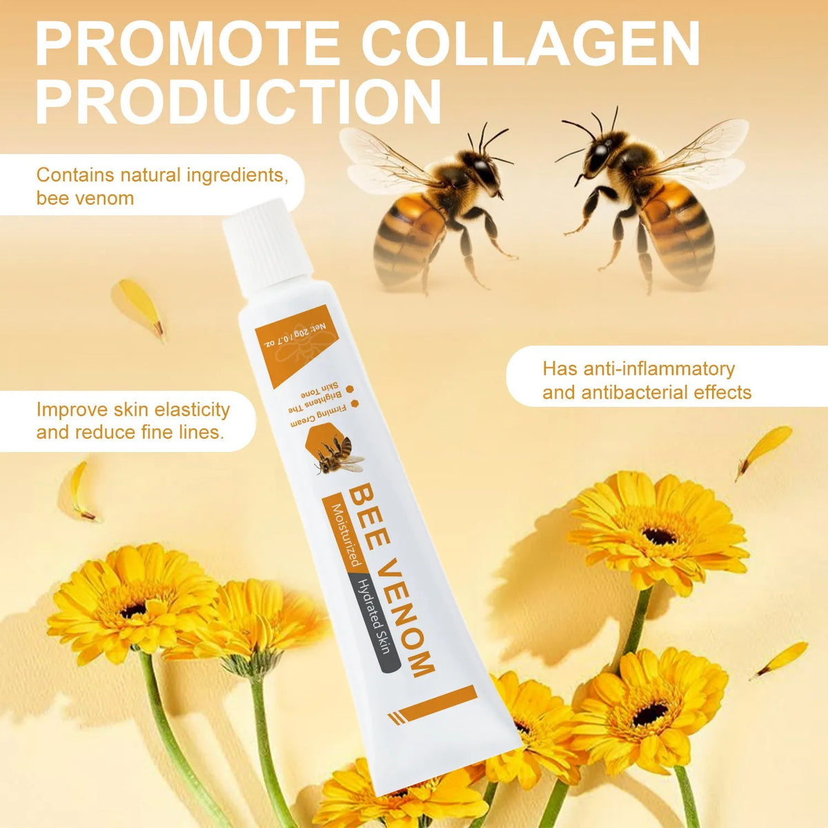 BEE facial neck cream 20g in packaging with specification code FP-A024