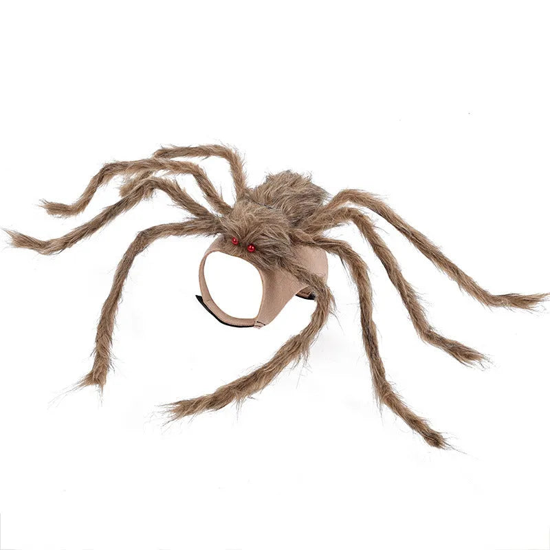 Halloween big spider costume for pet dog or cat in polyester material