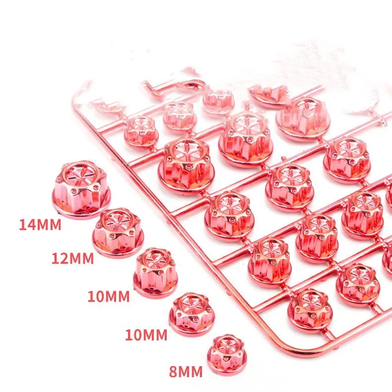 30-piece set of coloured ABS plastic screw caps for motorcycle engine modification covering