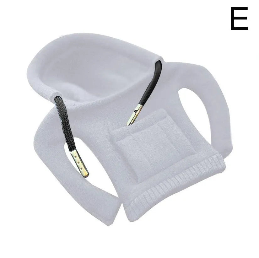 Cloth gear shift knob hoodie cover measuring 13cm by 8cm for car interior protection.