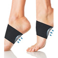 Elastic arch support foot bandage with heart-shaped padding for flat foot conditions