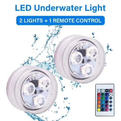 Remote control waterproof LED diving light for aquarium with plastic housing and infrared controller
