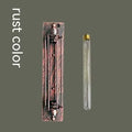 Industrial retro flute design iron wall lamp in black bronze rust or silver finish measuring 110mm by 470mm