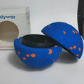 82mm blue electric smart TPU dog chew ball with touch activation and replacement shell