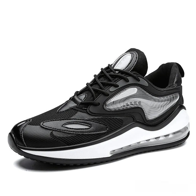 Men's summer casual shoes with air cushion technology and height increasing feature