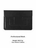 13.3 inch laptop bracket bag with integrated dual-angle stand in professional black colour