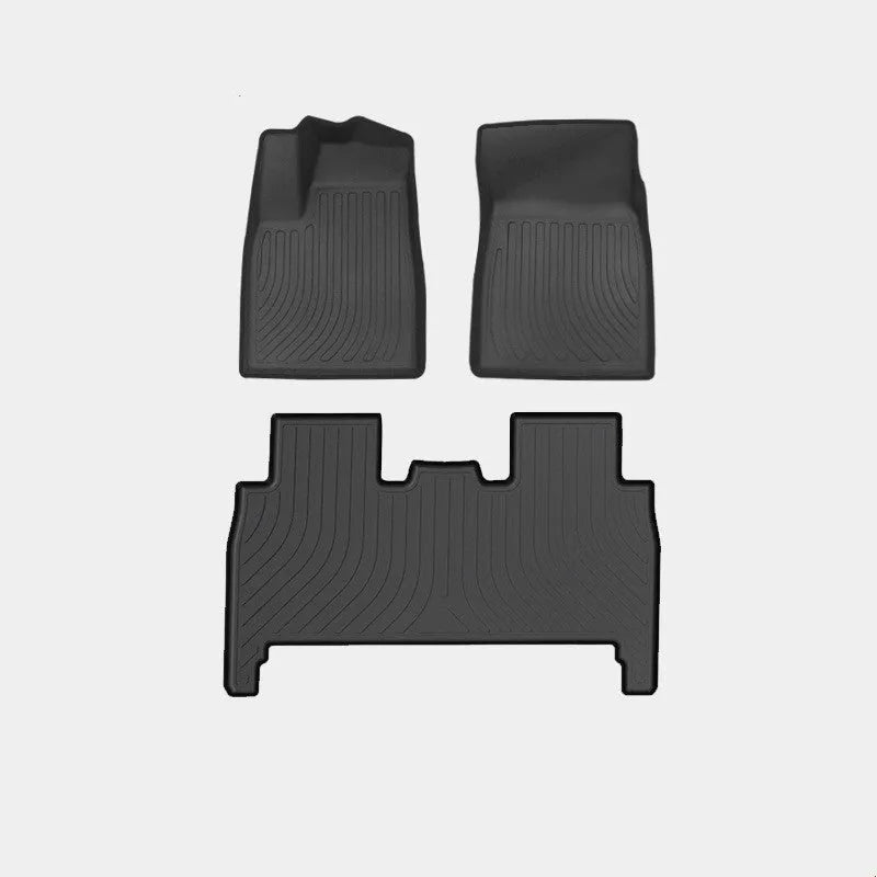 TPE waterproof floor mats and boot liner for Tesla Model X interior protection