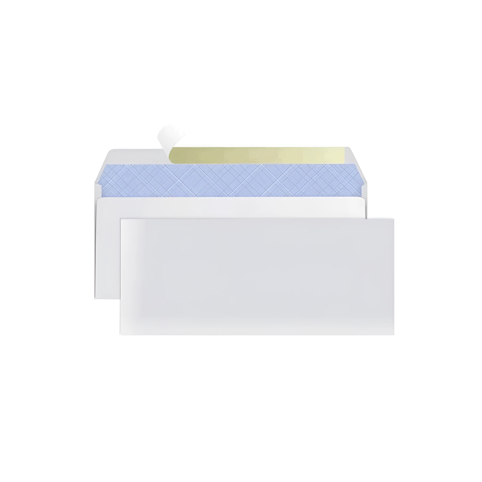 Blue anti-opening self-adhesive confidential security envelope measuring 105x240mm