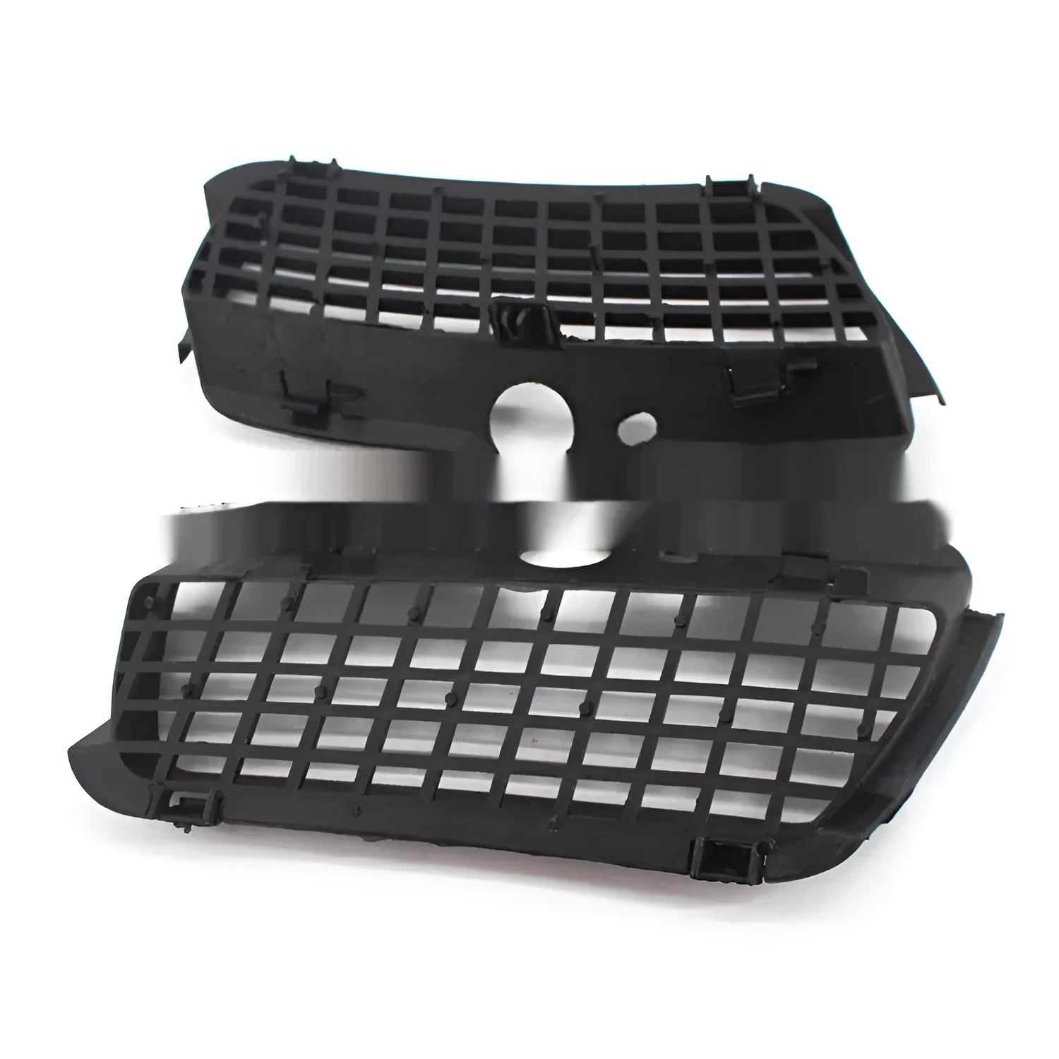 Black ABS plastic fog light cover pair for Volkswagen Golf 3 front bumper.