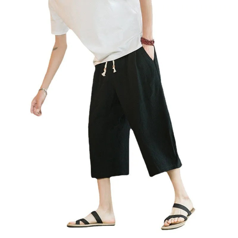 Linen summer shorts in straight leg skinny fit available in multiple colours and sizes up to 5XL
