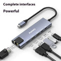 Steam Deck six-in-one docking station with HDMI, Ethernet, and USB ports