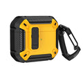 Two-tone plastic protective case with clip for Apple AirPods charging case