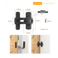 Industrial sliding door hasp lock for barn doors with black carbon steel or stainless steel shackle