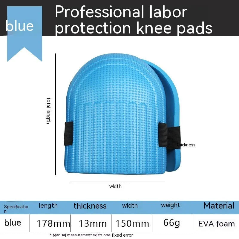 Pair of EVA foam work kneepads with 11mm thickness for auto repair and construction