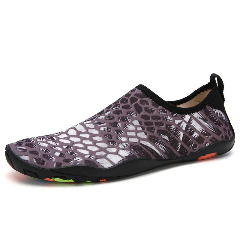 Beach wading shoes in multiple colours with Lycra fabric upper and EVA midsole