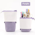 Telescopic drop-down stationery case in corduroy fabric with six colour options