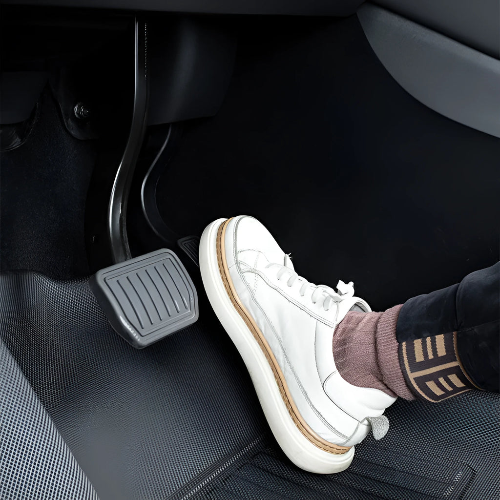 TPR material floor mat set for Tesla Model Y including foot mats, storage box mats, and tailbox mats.