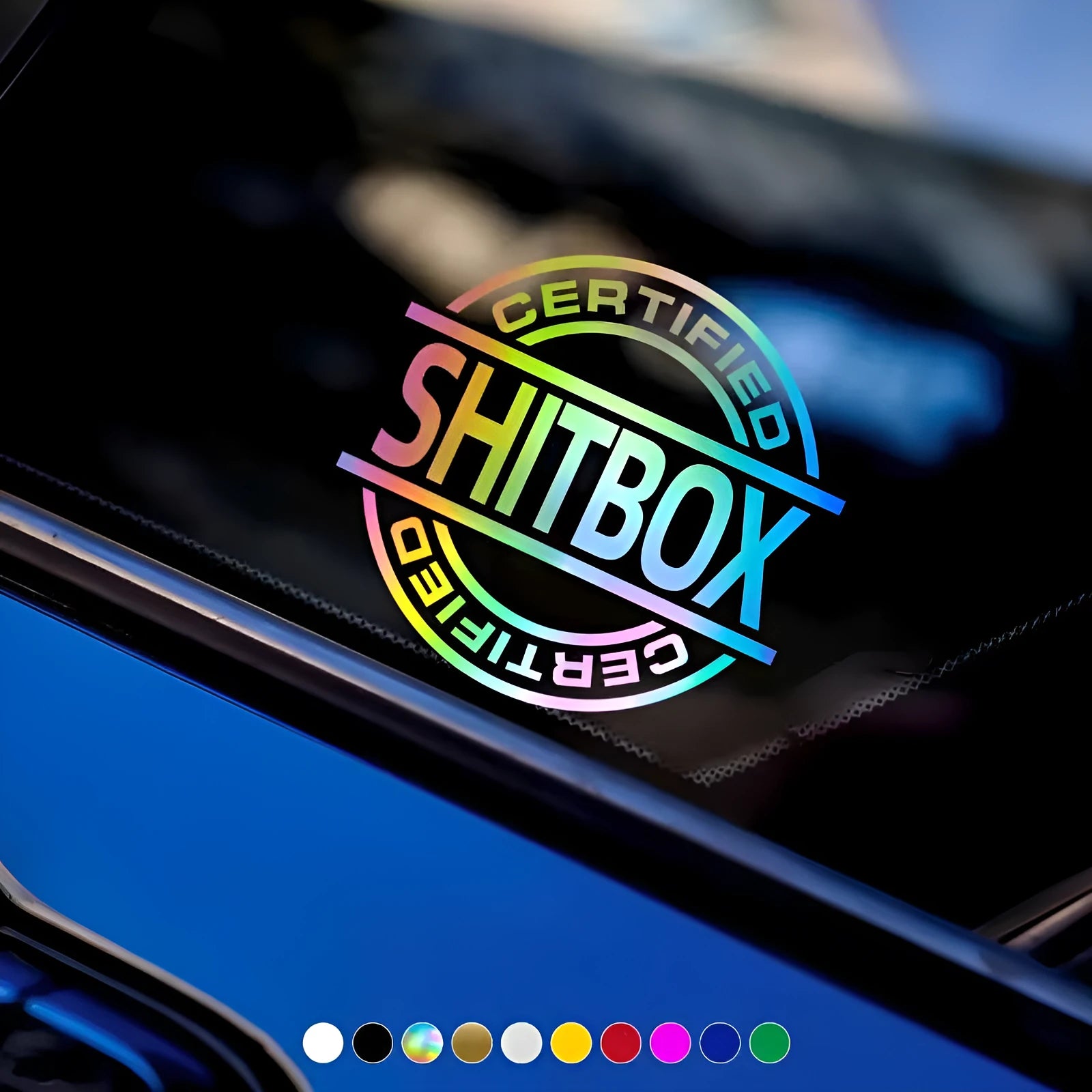 13x12cm creative vinyl car sticker in various colours for vehicle body decoration