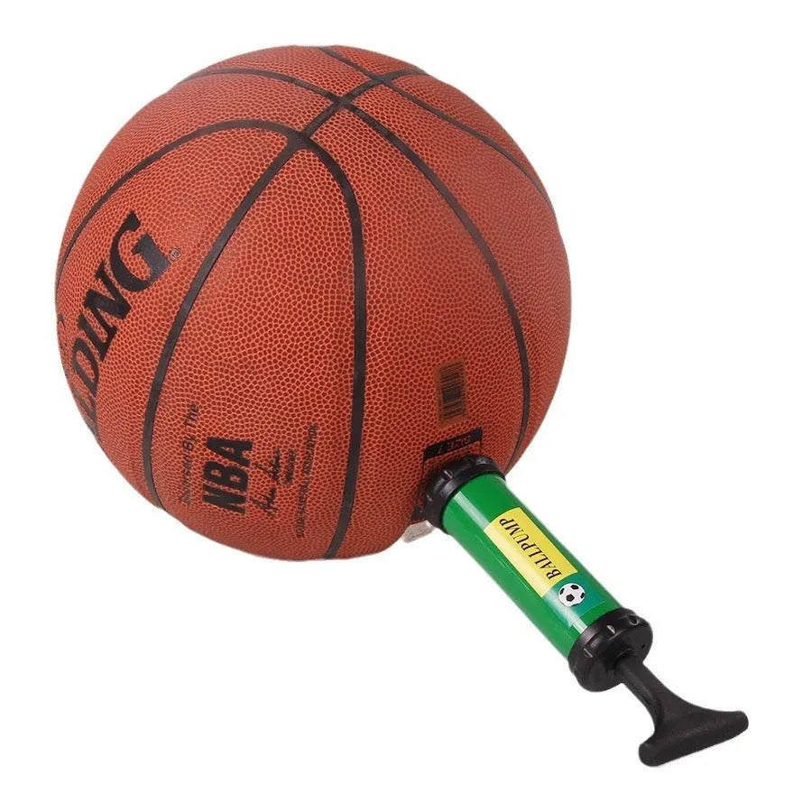 Mixed colour plastic manual hand pump for inflating sports balls and balloons