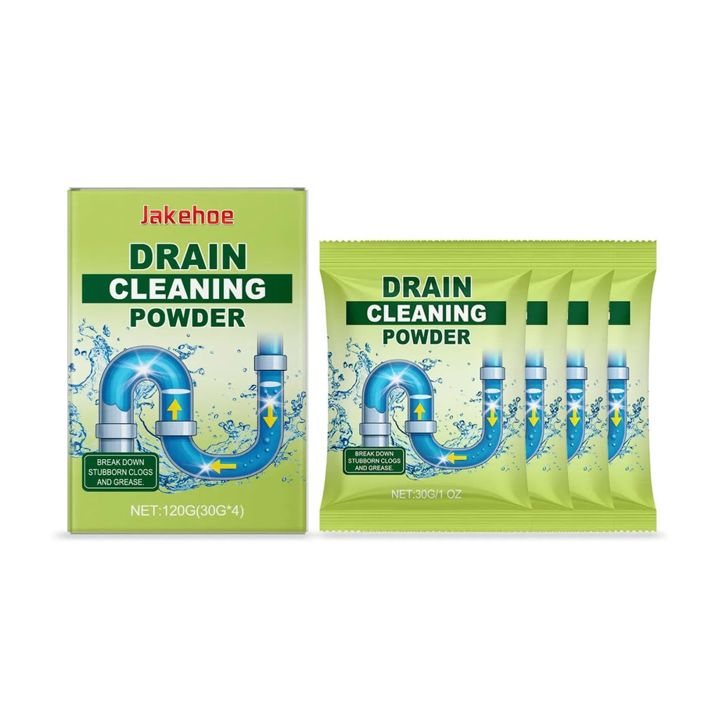 120g pack of drain cleaning powder for unblocking sinks and showers