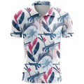 Loose fit sports short sleeve in bird eye cloth polyester fabric with 3D printed pattern