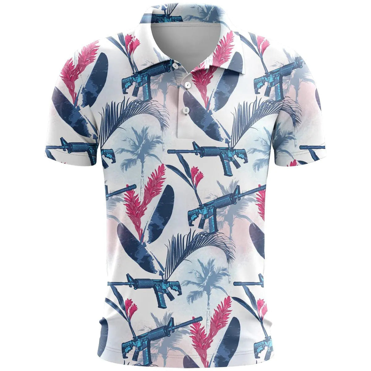 Loose fit sports short sleeve in bird eye cloth polyester fabric with 3D printed pattern