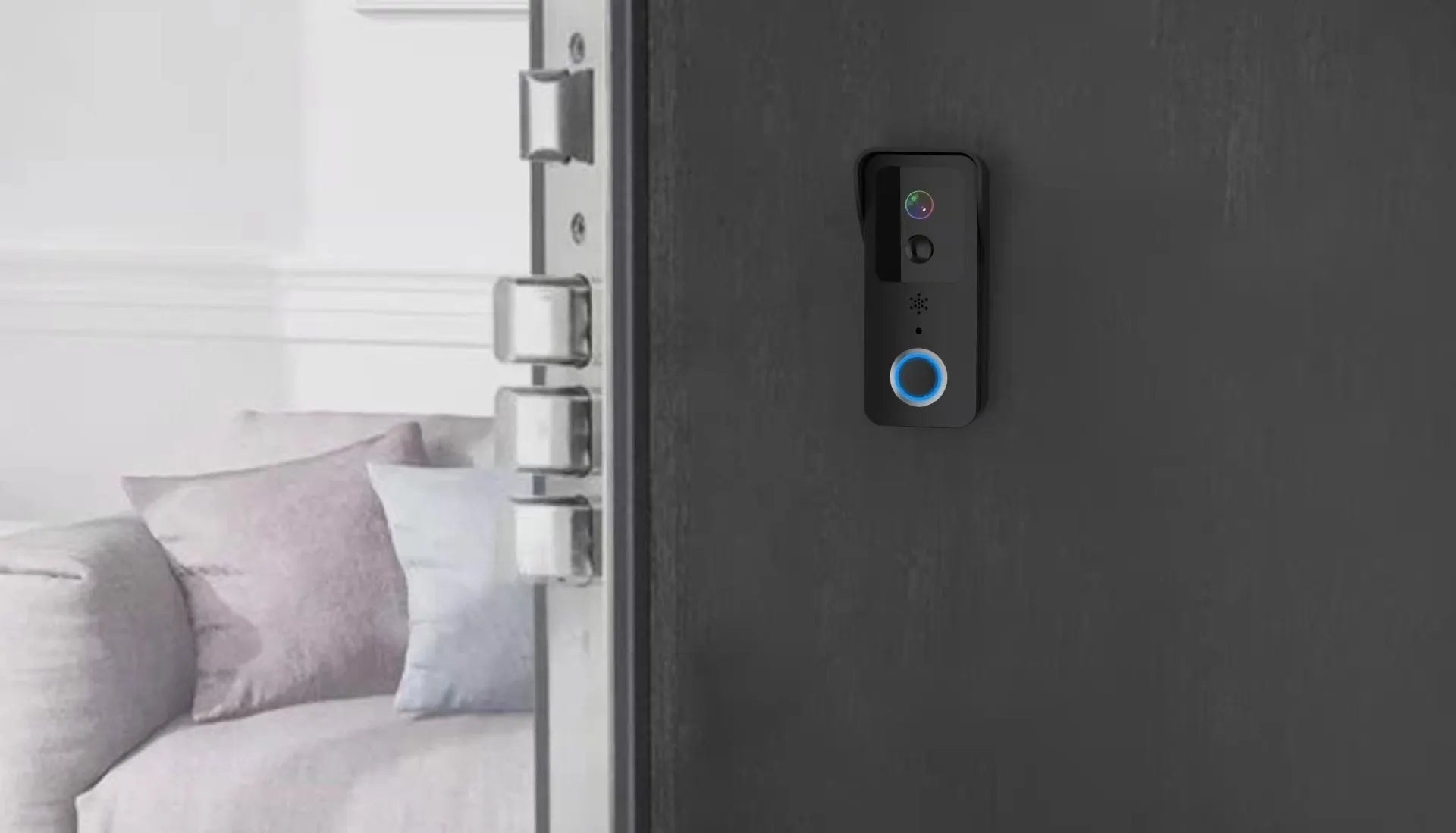 Smart home waterproof visual doorbell with HD camera and remote intercom functionality