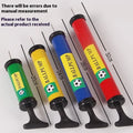 Mixed colour plastic manual hand pump for inflating sports balls and balloons
