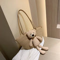 Cotton and linen woven bag with dumpling-shaped design in multiple colour options