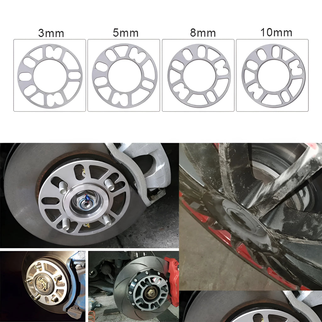 ET wheel spacer gasket for automotive hub modification in various thicknesses