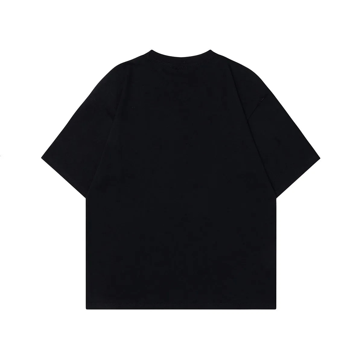 Men's grey cotton T-shirt with retro character design print and short sleeves