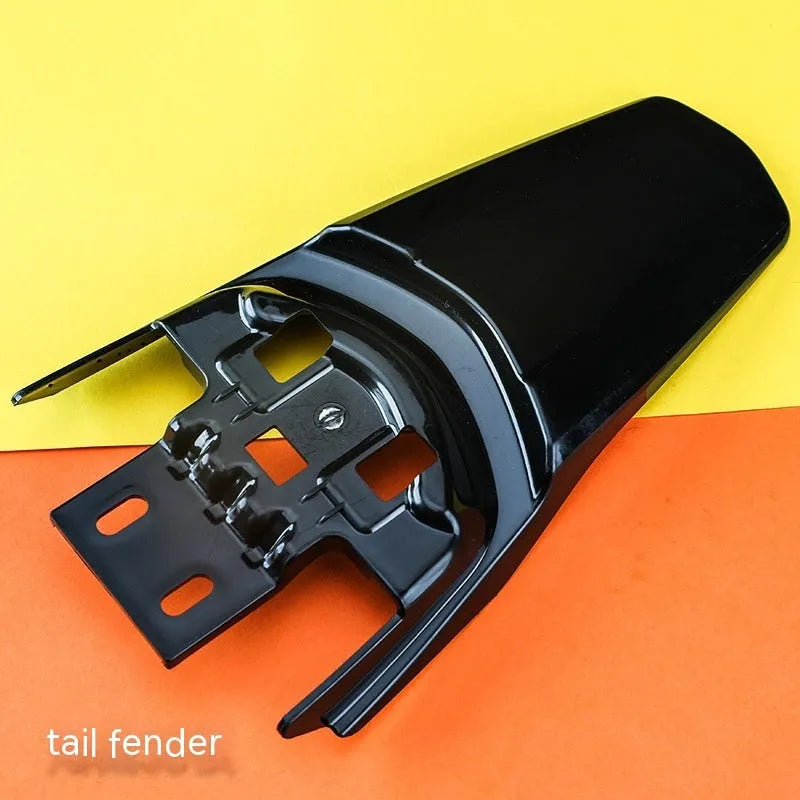 Carbon fibre lengthened rear mudguard and fender set for Light Bee electric off-road bicycle