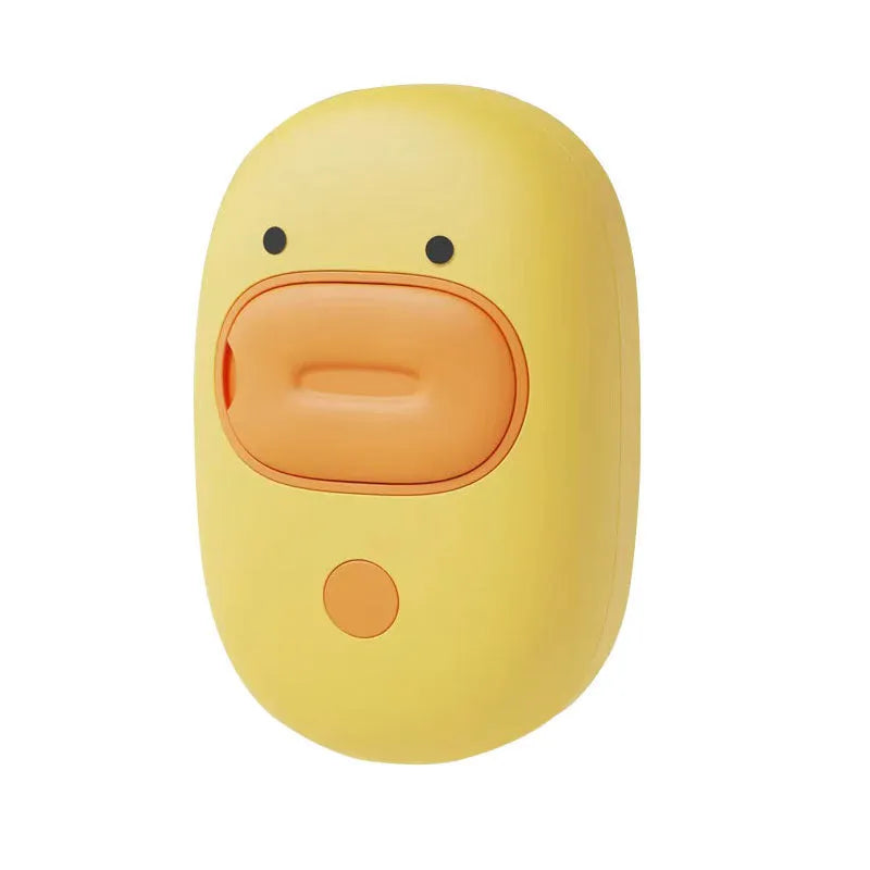 White and yellow 3-in-1 rechargeable steam grooming brush for cats and dogs with rubber comb teeth