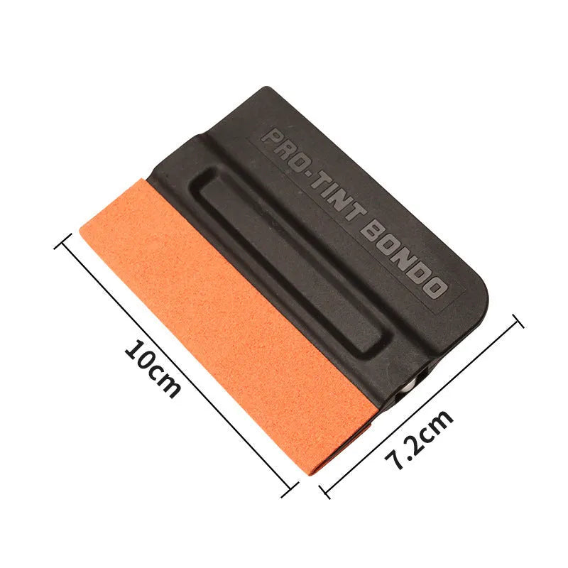 Car film scraper tool with ABS body and four scraping material options for vehicle wrap application