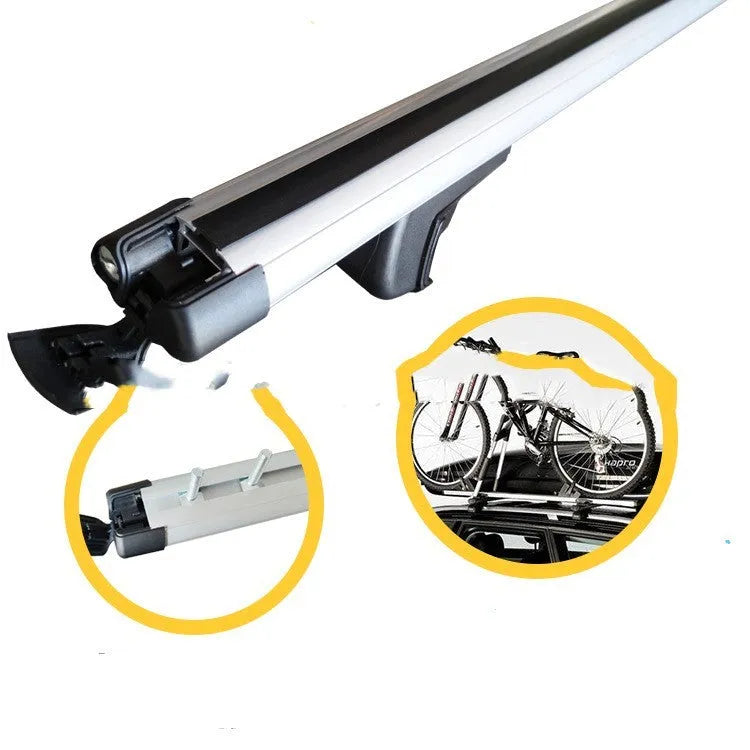 Alloy roof rack crossbar modification kit for GM SUV with adjustable length and 75 kg capacity