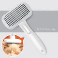 Automatic pet hair removal comb with needle brush system in blue colour option