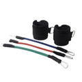Black taekwondo leg training pull rope set for explosive force development