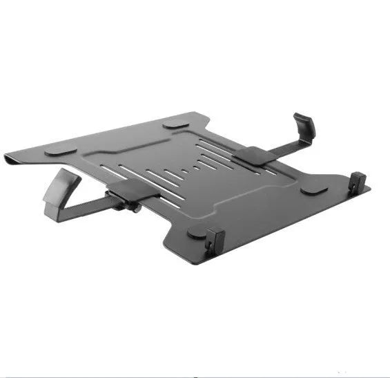 Notebook stand tray for 17.3 inch or less laptops, plastic and sheet metal, 300 x 60 x 280mm, 4.5kg load