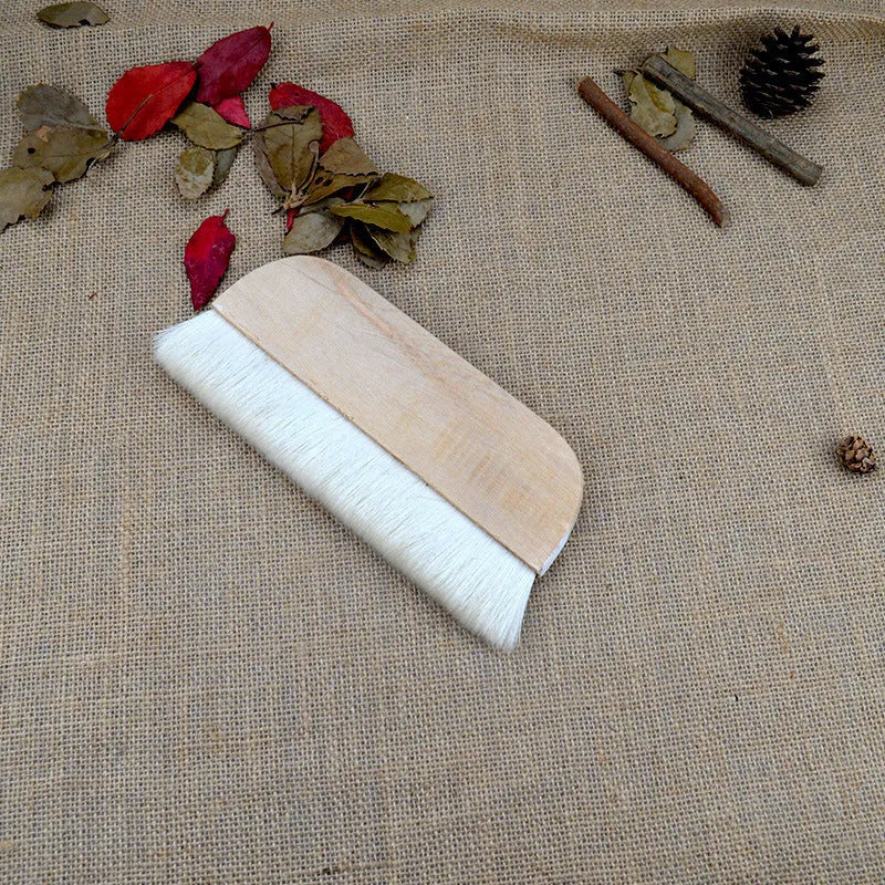 Wool brush art mounting board for paint paste shading in picture colour