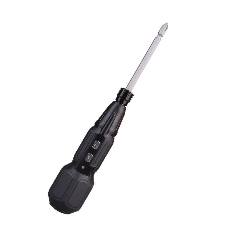 Black and blue alloy steel straight handle 36V electric screwdriver with rechargeable battery