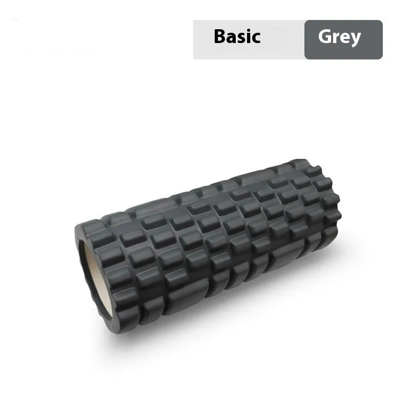 EVA foam roller for fitness in multiple sizes and colours including black, grey, pink