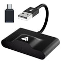 Original Car Wireless Android Auto Adaptor converting USB to wireless for Android phones in vehicles with CarPlay.