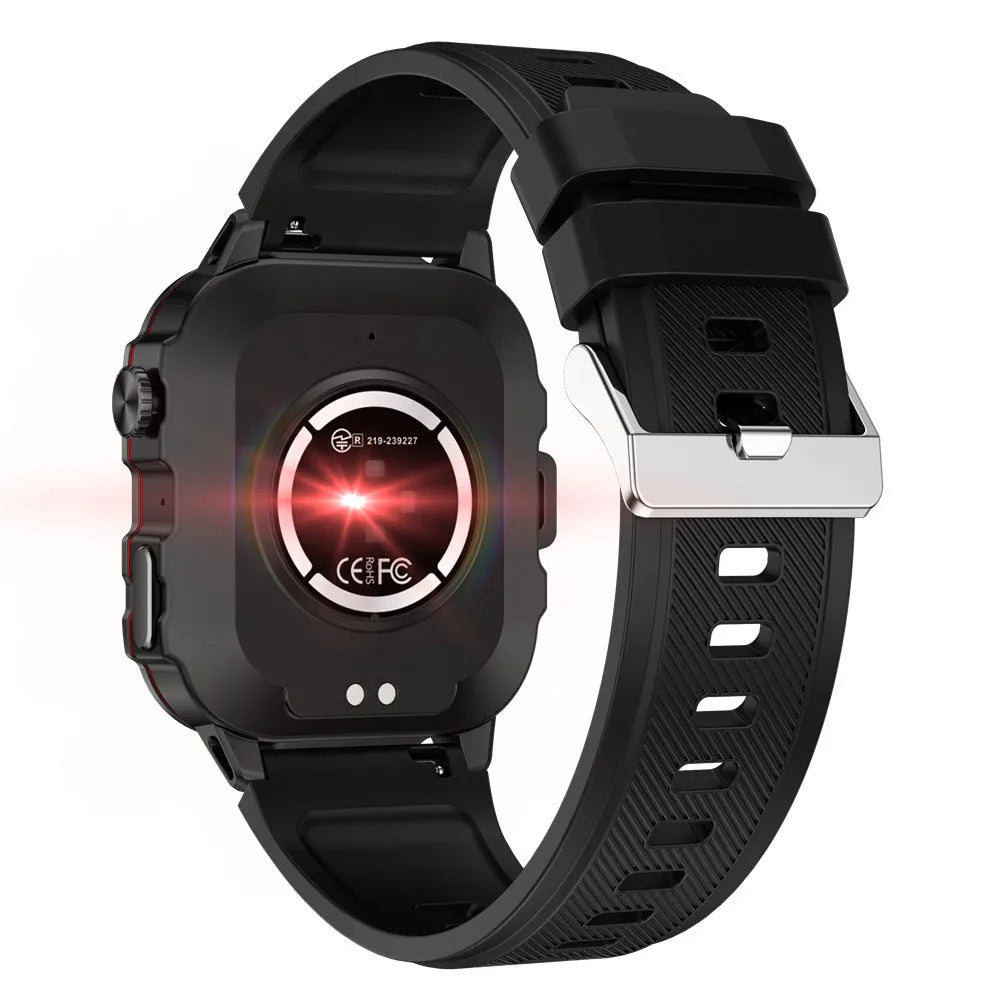 QX11 Smart Bluetooth Watch with TFT touch screen showing fitness tracking functions
