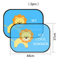 Electrostatic adsorption car side window sunshade pair in nylon mesh with universal fit